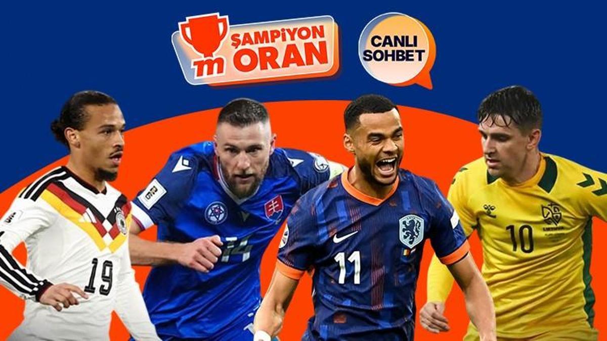 Almanya ve Hollanda, Dünya Kupası Elemeleri’nde sahnede! Kritik maçların heyecanı canlı sohbet ve Şampiyon Oranlar ile Misli'de