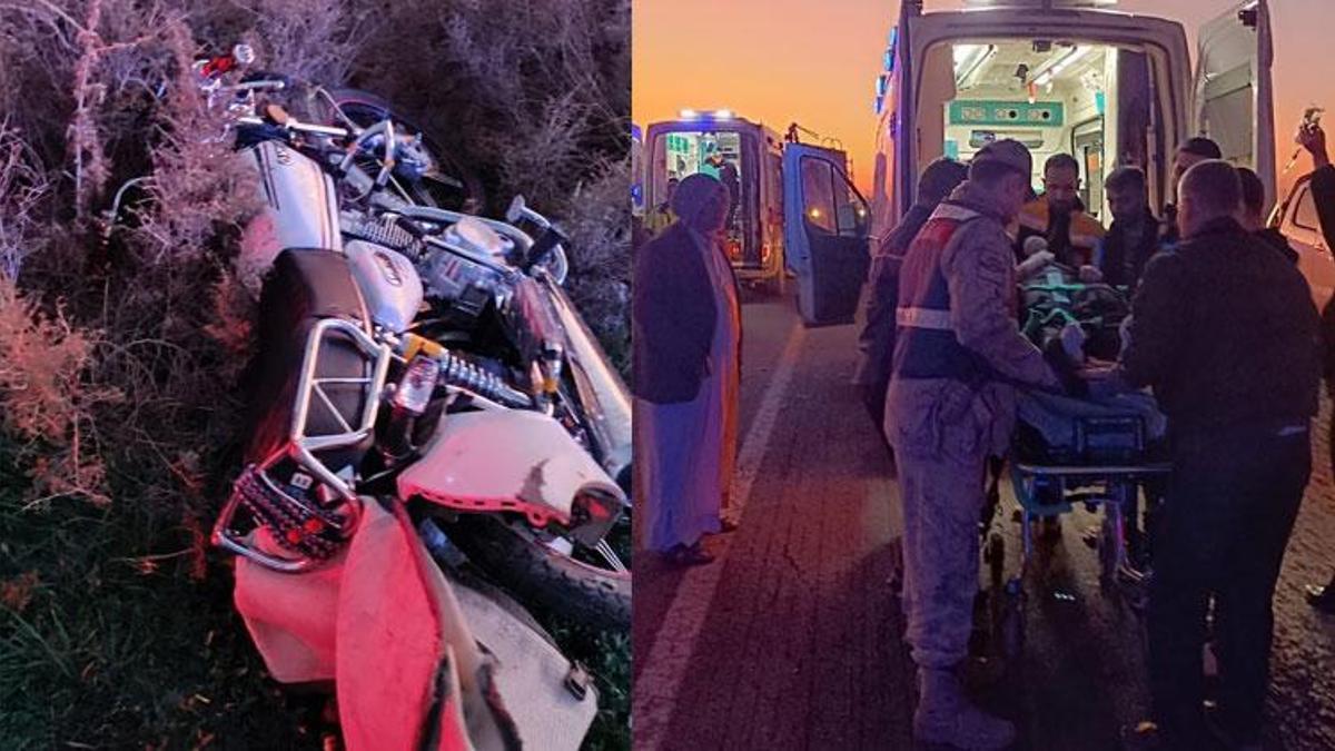 Mardin Derik'te otomobil ile motosiklet çarpıştı: 4 kişi yaralandı