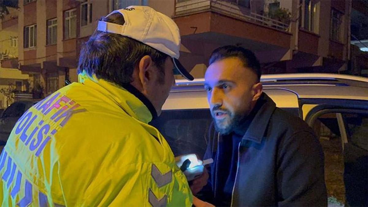 Dur’ ihtarına uymayan alkollü sürücünün yaptıkları 'pes' dedirtti