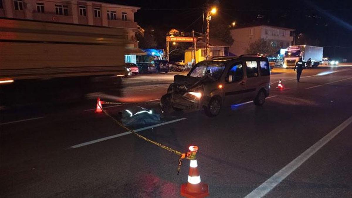 Sivas'ta hafif ticari aracın çarptığı yaya, öldü