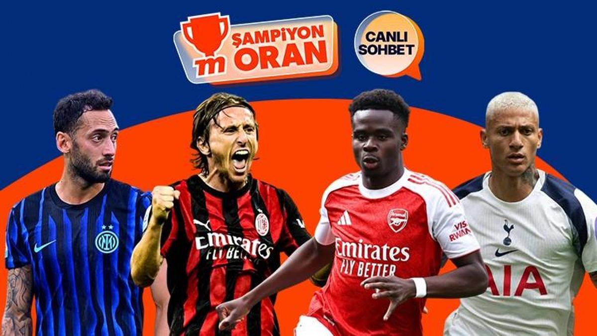 Avrupa’da iki kritik derbi… Arsenal Tottenham’ı, Inter AC Milan'ı konuk ediyor! Maçların heyecanı canlı sohbet ve Şampiyon Oranlar ile Misli'de