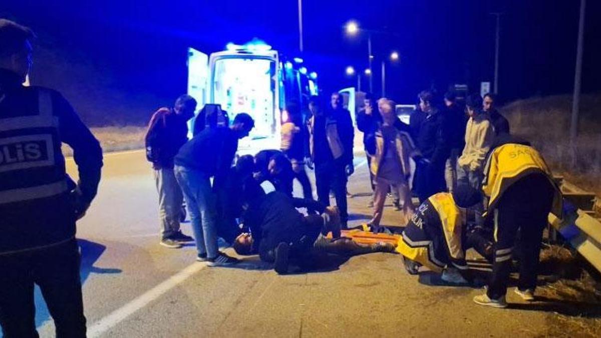 Çorum’da meydana gelen kazada 2 kişi yaralandı.