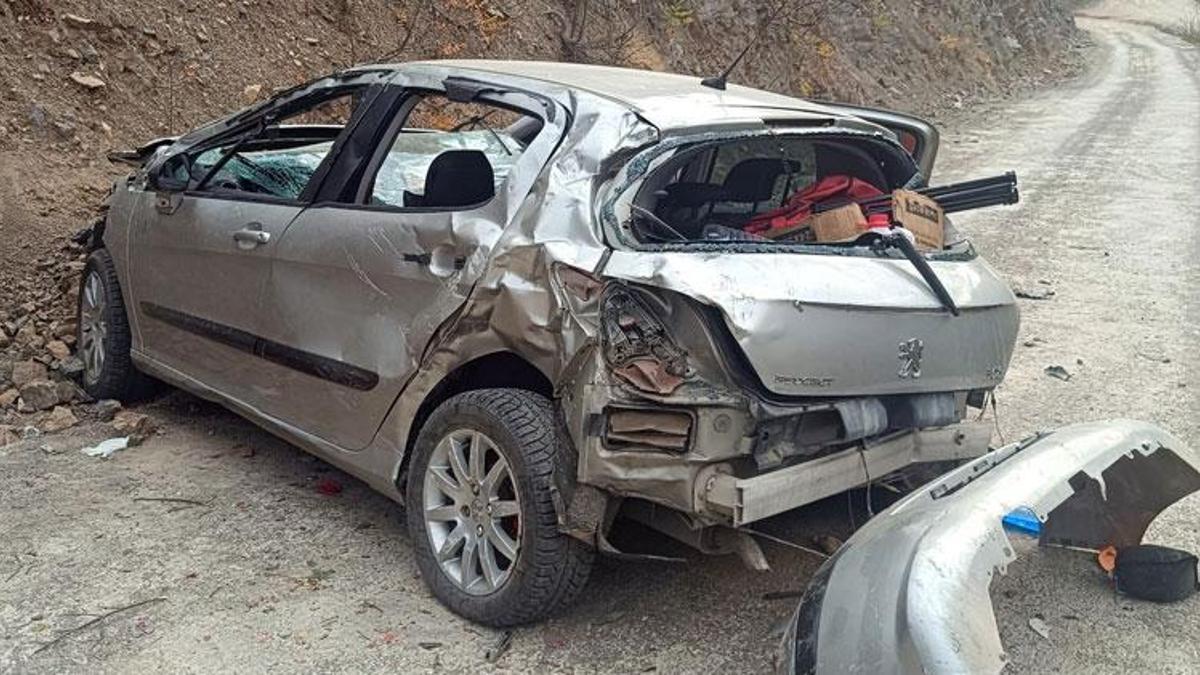 Gümüşhane'de otomobil uçuruma yuvarlandı, kaza gün ağarınca ortaya çıktı: 1 ağır yaralı