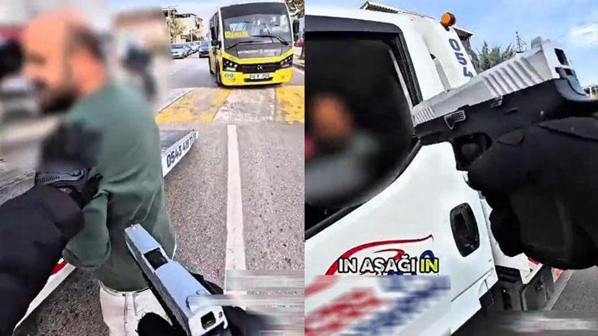 Motosiklet indirme senaryosunu sosyal medyadan paylaştılar polis harekete geçti