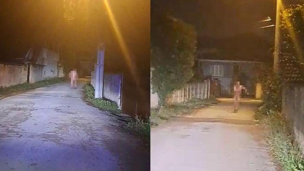 Düzce'de zabıta işlem yaparken soyunan dilenci kaçtı