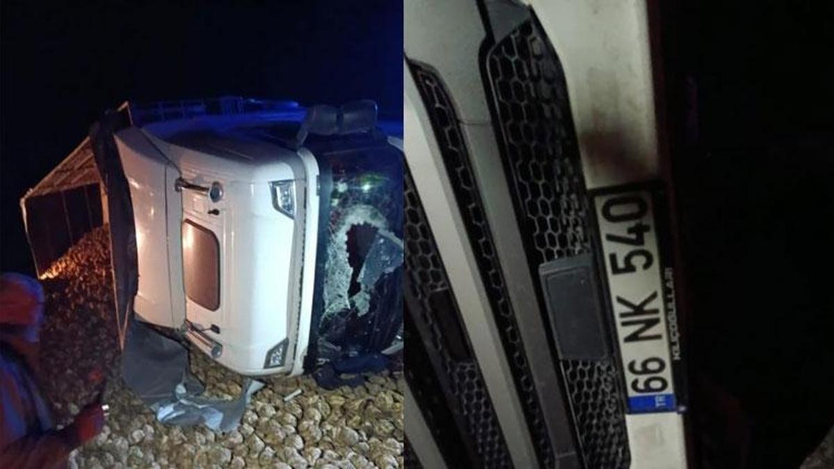 Boğazlıyan-Sarıkaya karayolunda kontrolden çıkan tır devrildi: 1 ölü