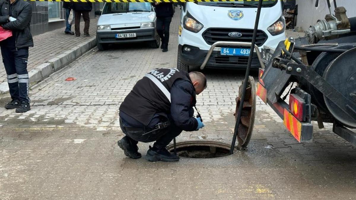 Uşak'ta kanalizasyondan dehşet çıktı