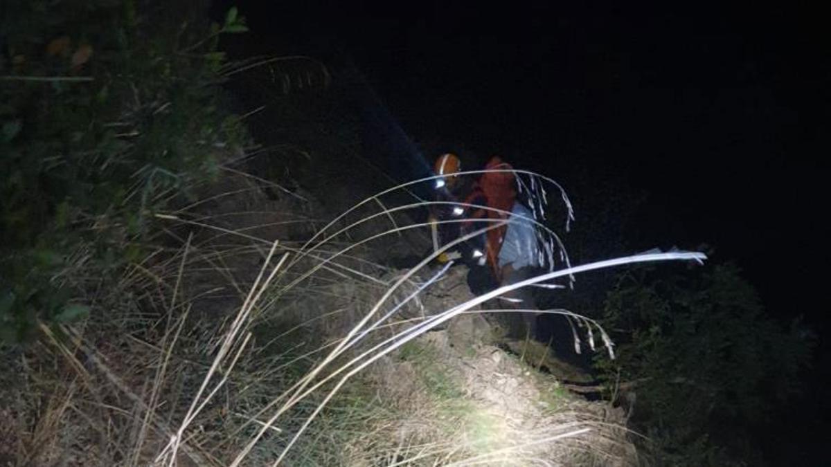 Gürsu'da ormanlık alanda mahsur kalan bir kişi kurtarıldı