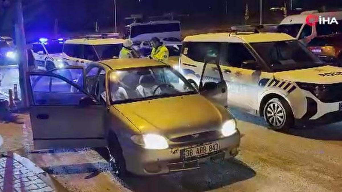 Kayseri'de uygulamada görevli polise çarpıp, kaçtılar: 4 gözaltı