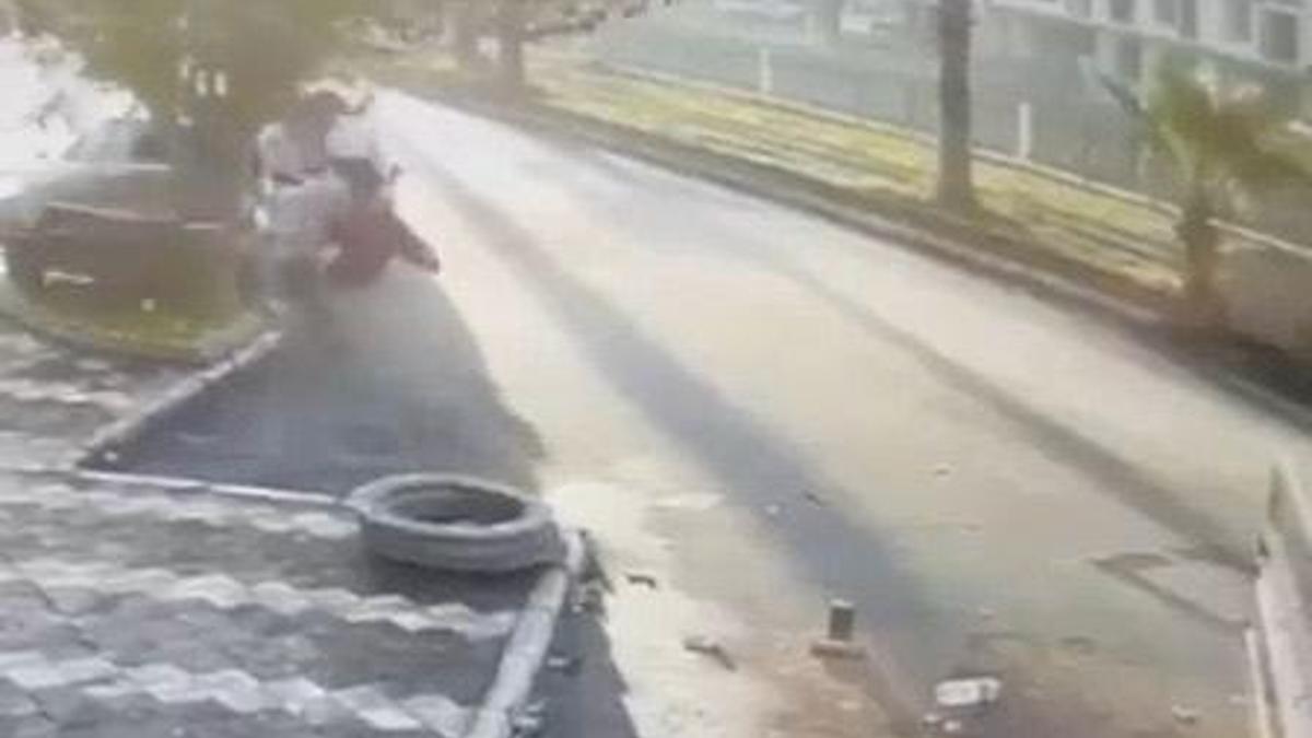 Polise çarptığı kazanın görüntüsünü sosyal medyada paylaştı, gözaltına alındı