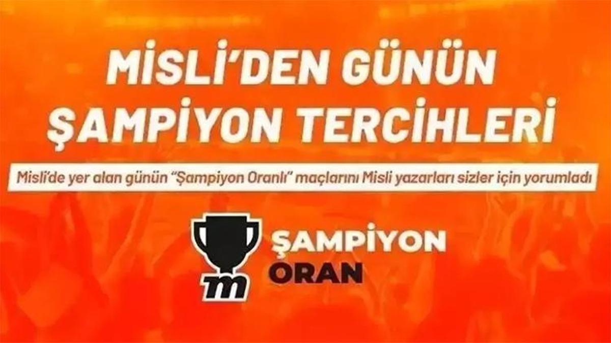 Haftanın kapanışında Milan ve Manchester United deplasmanda, Alanyaspor ise sahasında favori… İşte Misli’den Günün Şampiyon Tercihleri