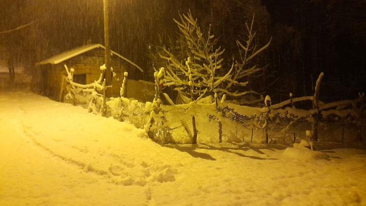 Bitlis’te karla karışık yağmur Ahlat’ta yoğun kar yağışına dönüştü