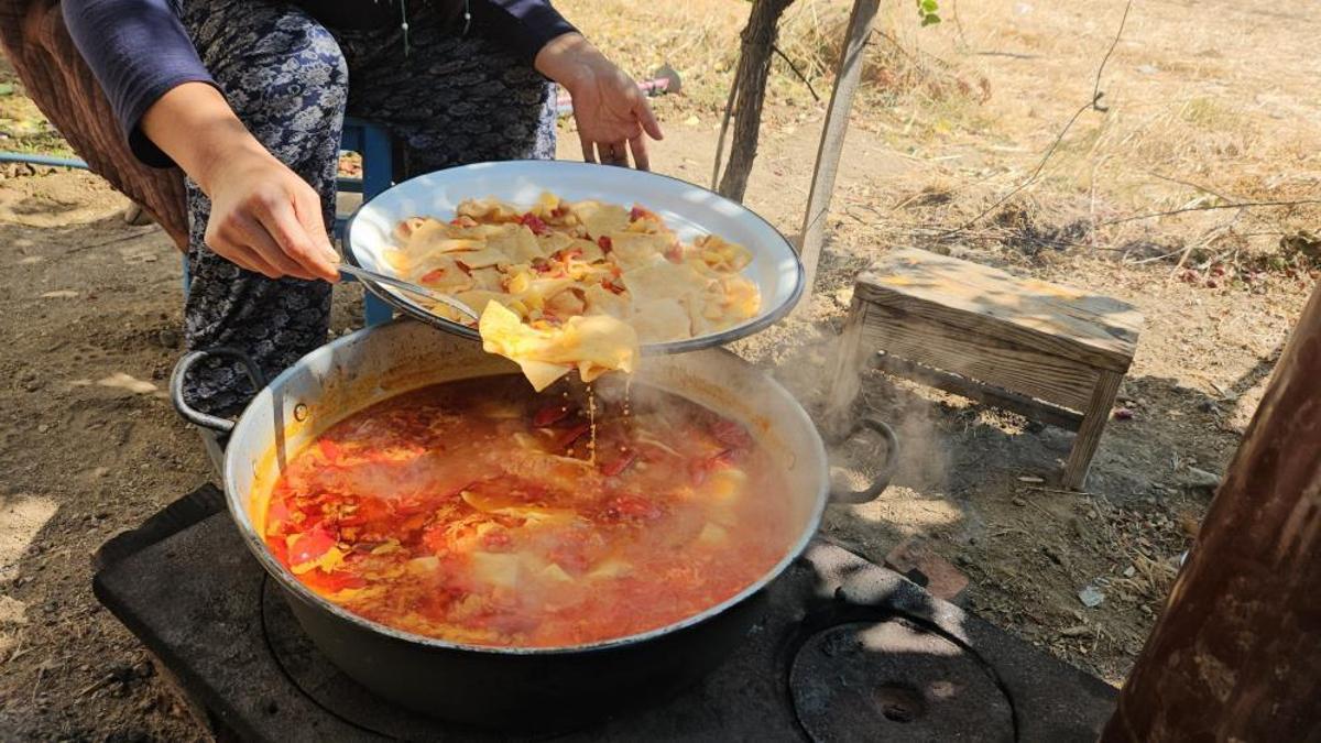 Balıkesir'de kadınlar imece usulüyle başladı: Odun…