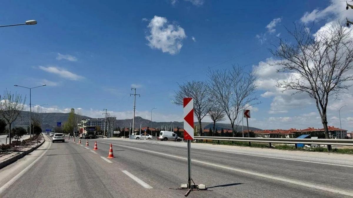 Afyon'da bu yola dikkat! 1 hafta sürecek