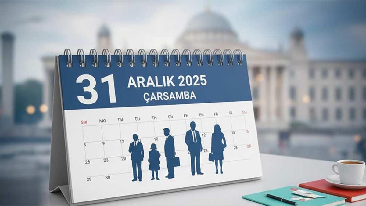 31 Aralık Yarın Yarım Gün Mü? 31 Aralık Çarşamba Yılbaşı Günü Tatil Mi? Okullar ve Üniversiteler Tatil Mi?