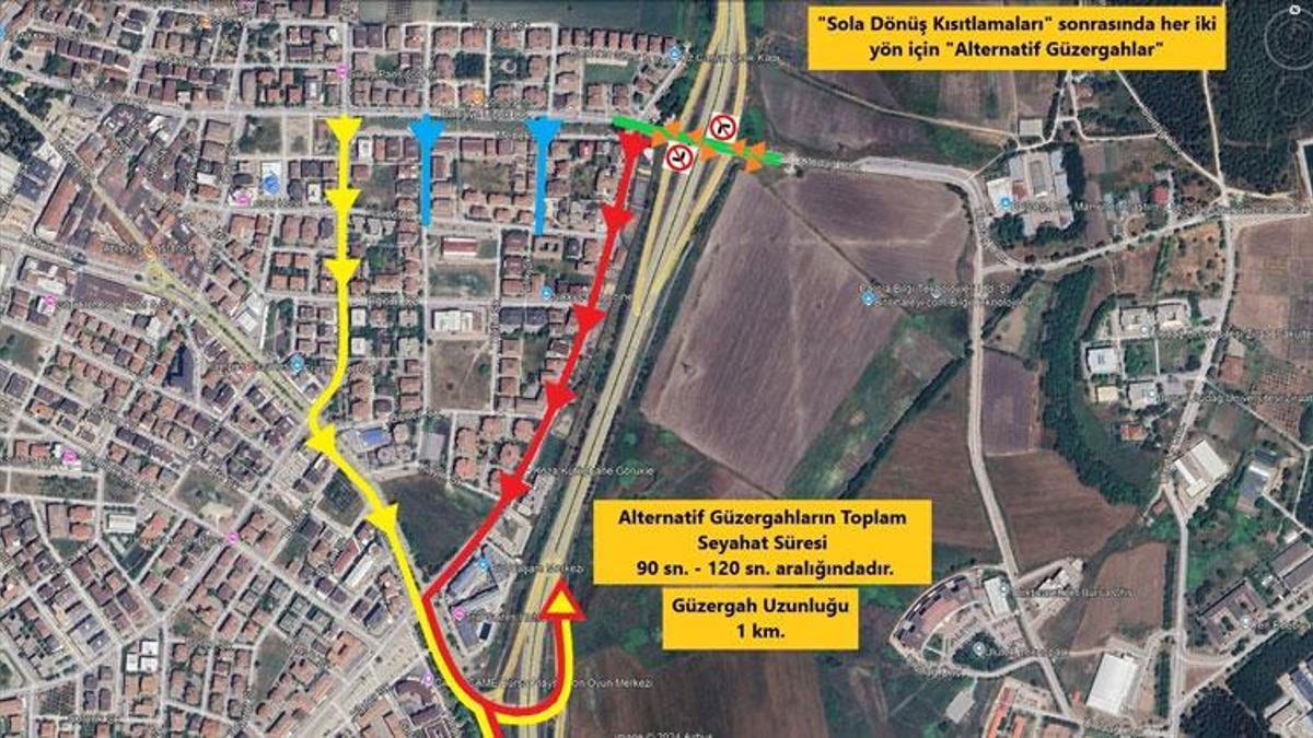 Bursa’da trafik düzenlemesi: Yasak getiriliyor