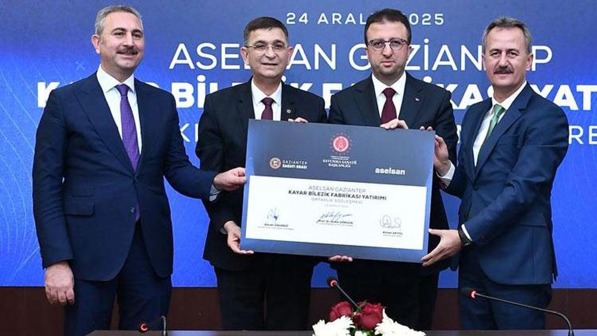 Gaziantep'e dev yatırım! ASELSAN Gaziantep Kayar Bilezik Fabrikası için sözleşme imzalandı