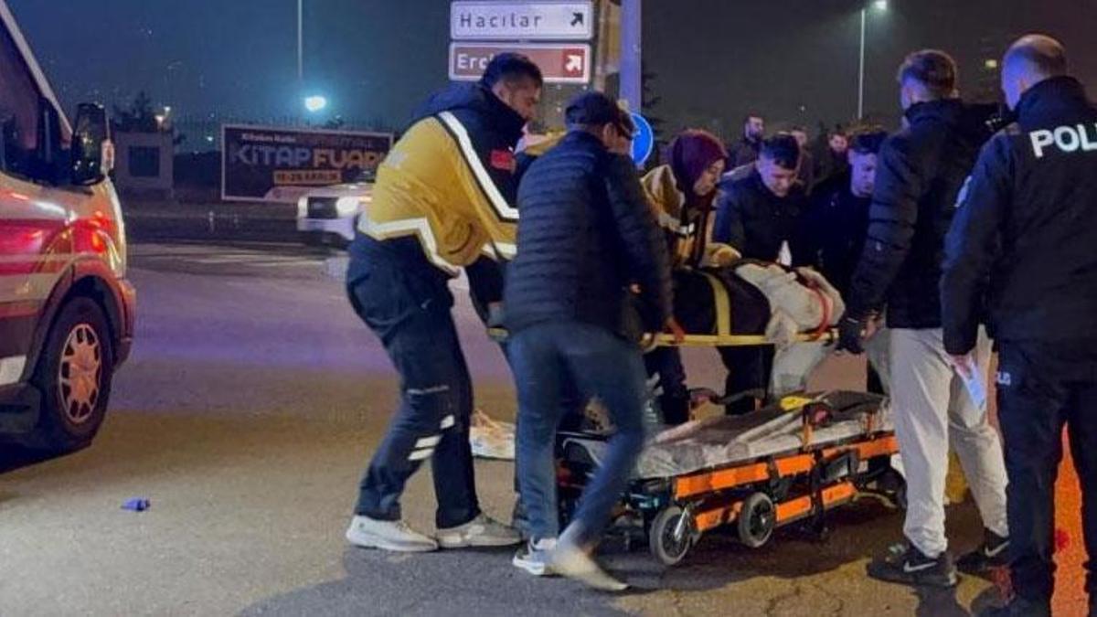 Kayseri’de otomobil motosiklete çarptı: 1 ağır yaralı