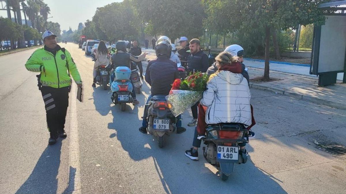 Adana'da sıkı denetim! Her iki motosikletliden biri ceza yedi