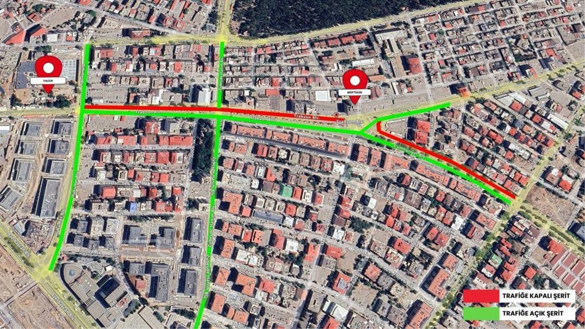 Kahramanmaraş’ta şehrin en işlek caddesinde ulaşım değişiyor! 7 Ocak'a kadar kapandı: İşte kapatılan o güzergah