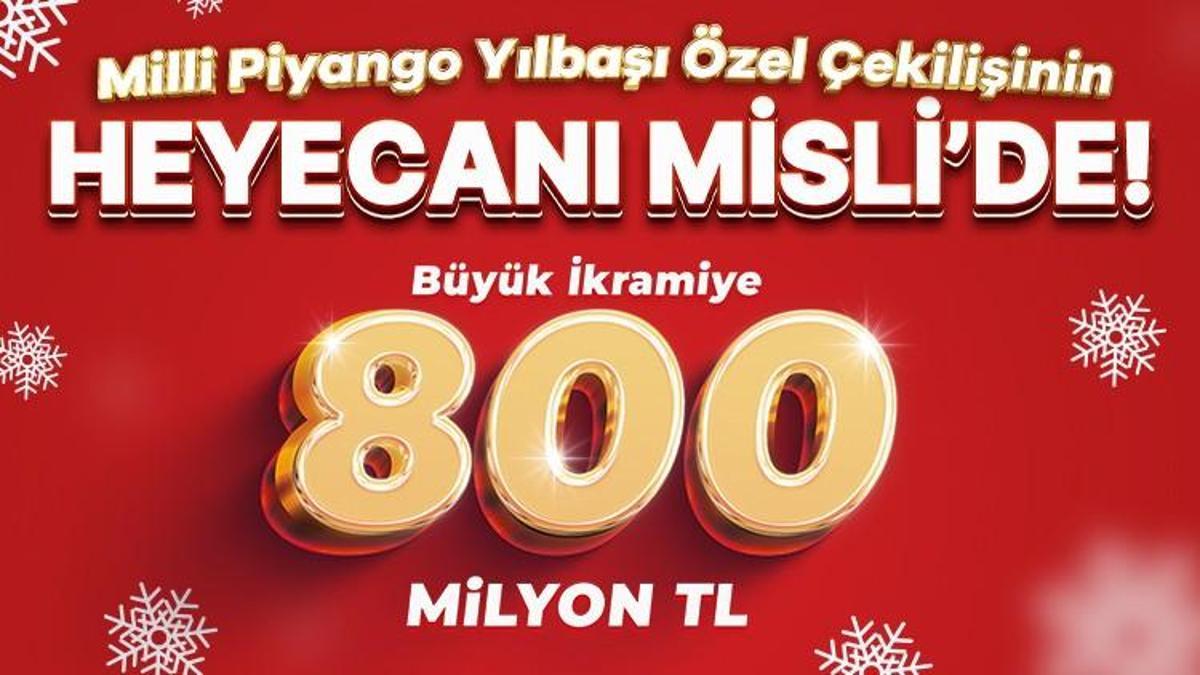 Milli Piyango Yılbaşı Özel Çekilişinin Heyecanı Misli’de Yaşanacak! Büyük İkramiye tam 800 Milyon TL