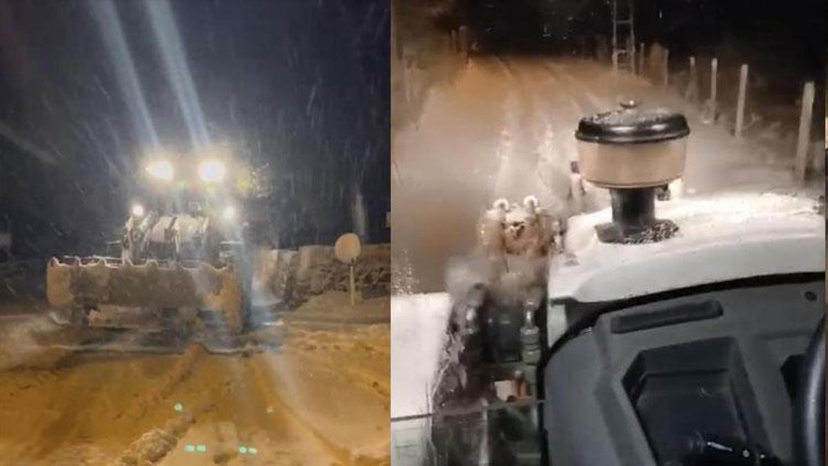 Adıyaman’da karda mahsur kalan 50 işçi kurtarıldı