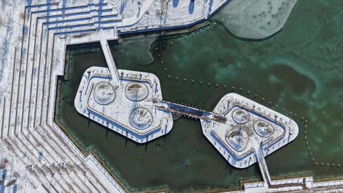 Çorum'da kar kartpostallık görüntüler ortaya çıktı vatandaşlar ve çocuklar akın etti