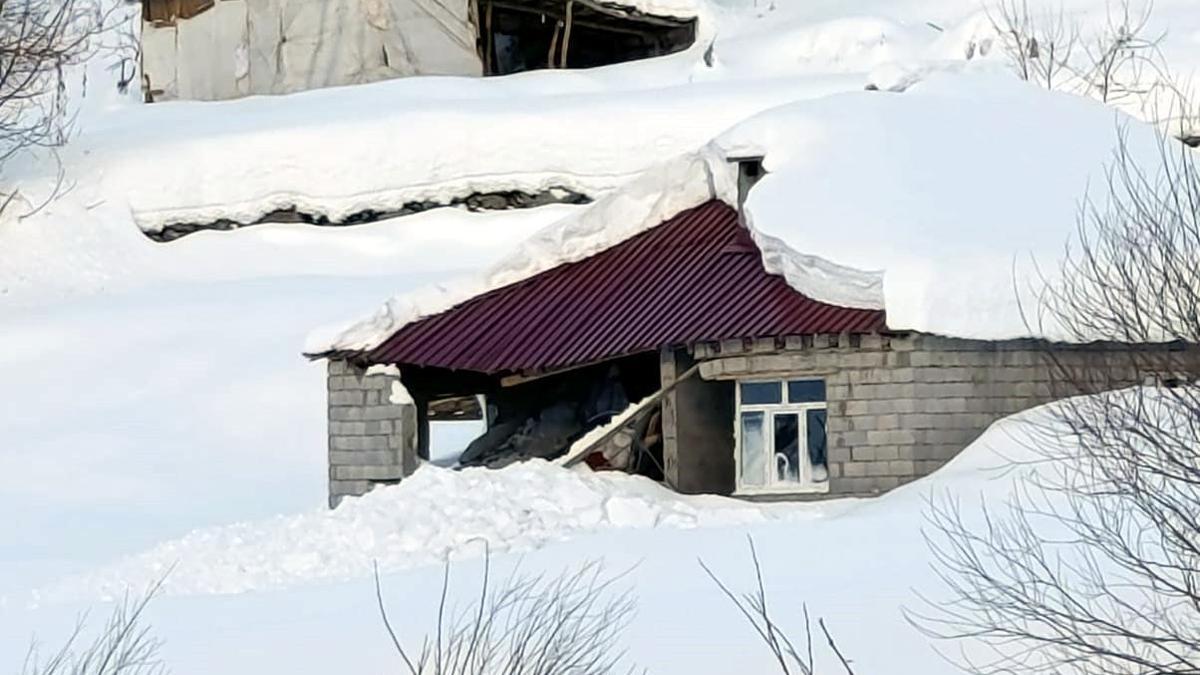 Hakkari’de çığ düştü: 8 boş ev ve 2 ahır zarar gördü, 120 küçükbaş öldü