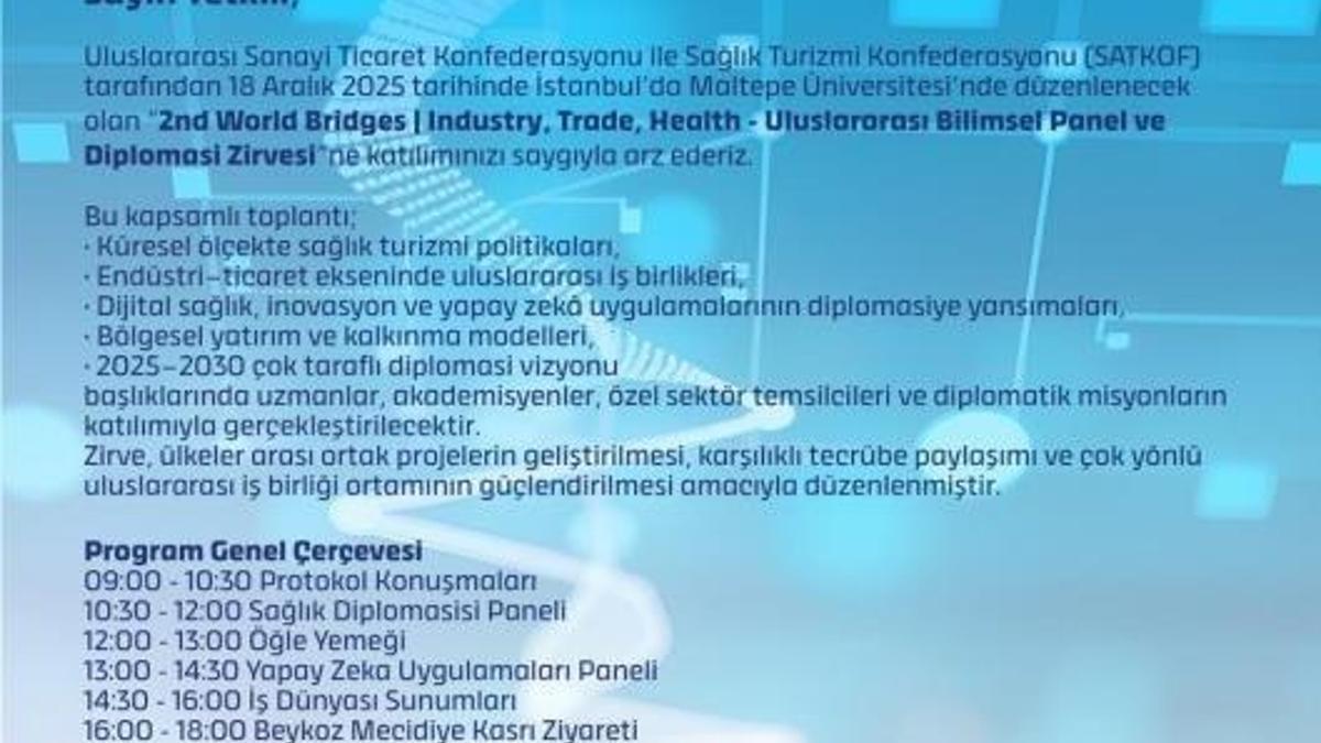 Zirve İstanbul'da: 2nd World Bridges Zirvesi düzenlenecek