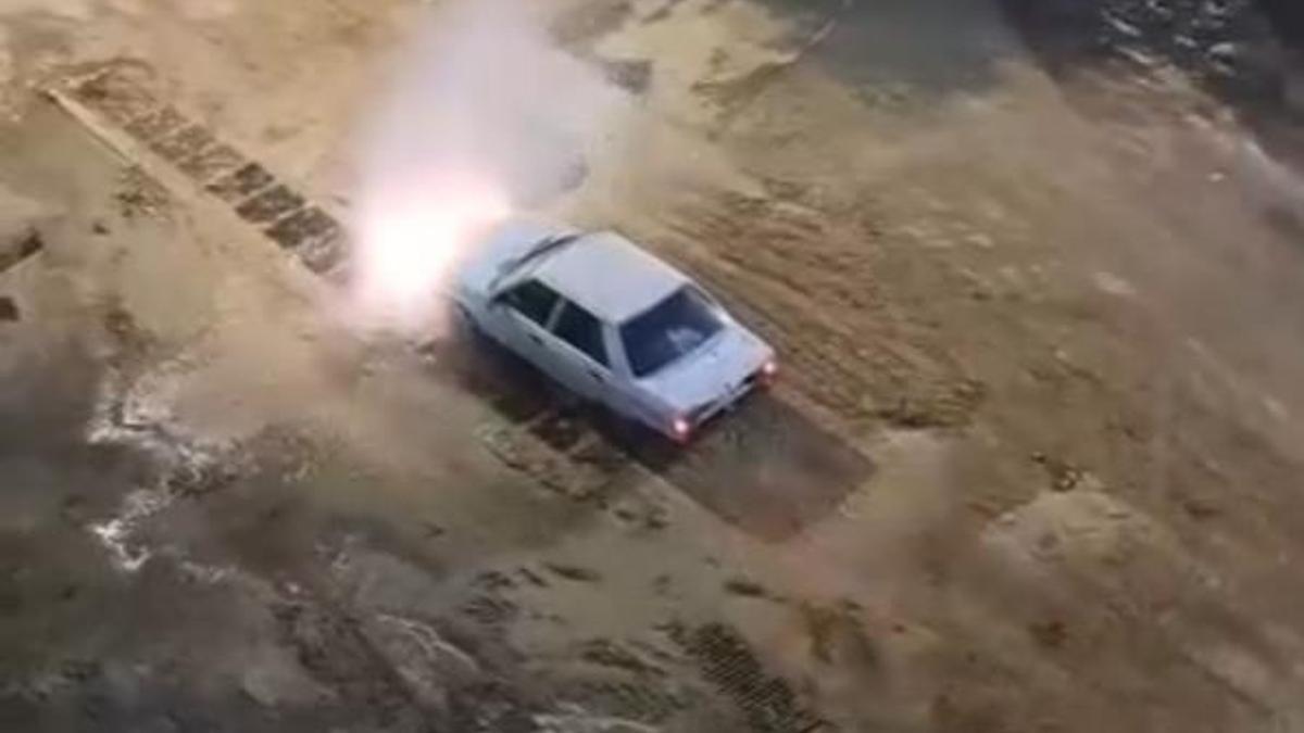 Tekirdağ'da kriz fırsat oldu! Patlayan suda aracını yıkadı