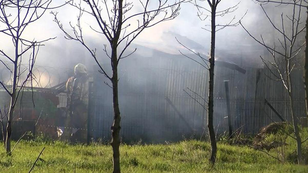 Üniversite bahçesinde korku dolu anlar! Bir anda dumanlar yükseldi