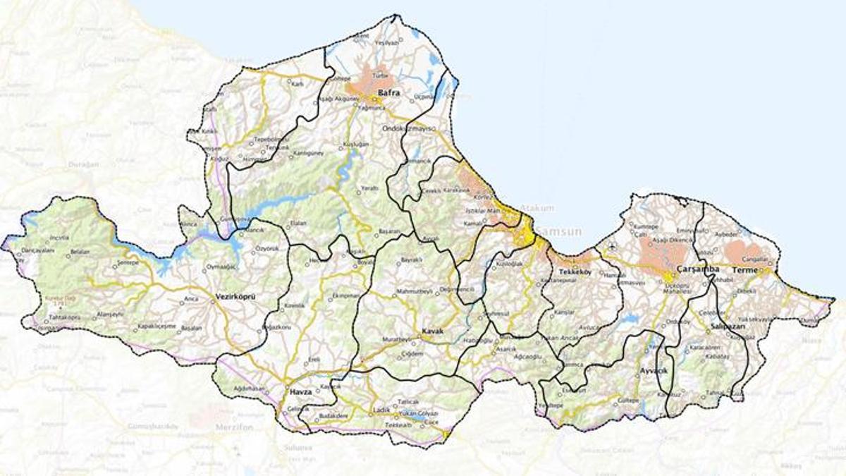 Samsun'da iki ilçe birbirine düştü! 20 yıldır süren ihtilaf
