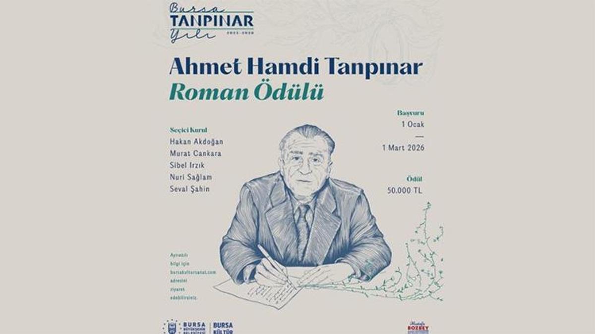 Bursa'da dev edebiyat ödülü: Ahmet Hamdi Tanpınar roman yarışması için başvurular başladı!
