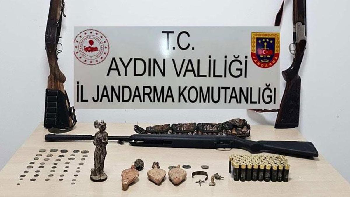 ‘Anadolu Mirası’ operasyonu! Aydın’ın iki ilçesinde çok sayıda tarihi eser ele geçirildi