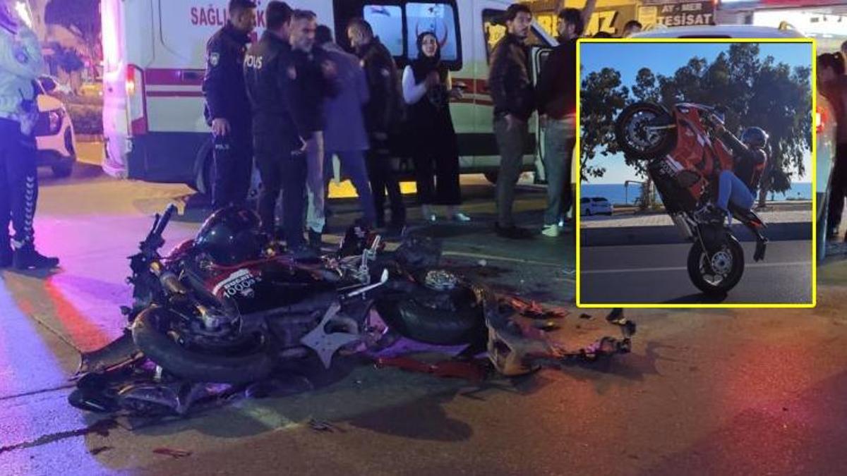 Fenomen genç motosiklet kaskını kız arkadaşına taktı, feci şekilde can verdi