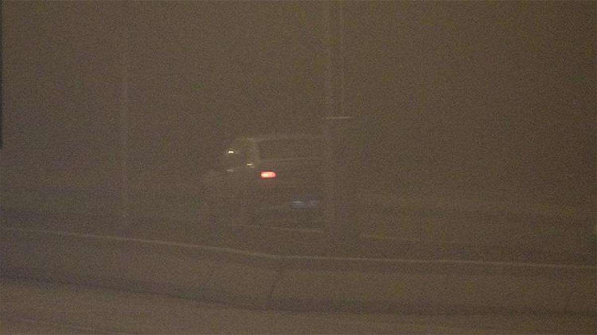 Çankırı'da görüş mesafesini 50 metreye düşürdü! Sürücüler zor anlar yaşadı