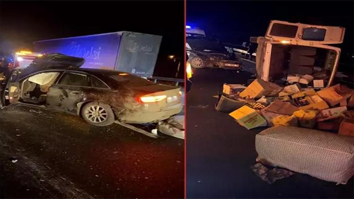 Anadolu Otoyolu’nda feci kaza: 1 ölü, 3 yaralı