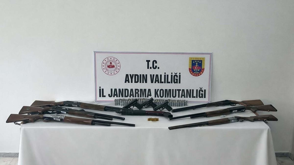 Aydın'da silah kaçakçılığı operasyonu: 7 gözaltı