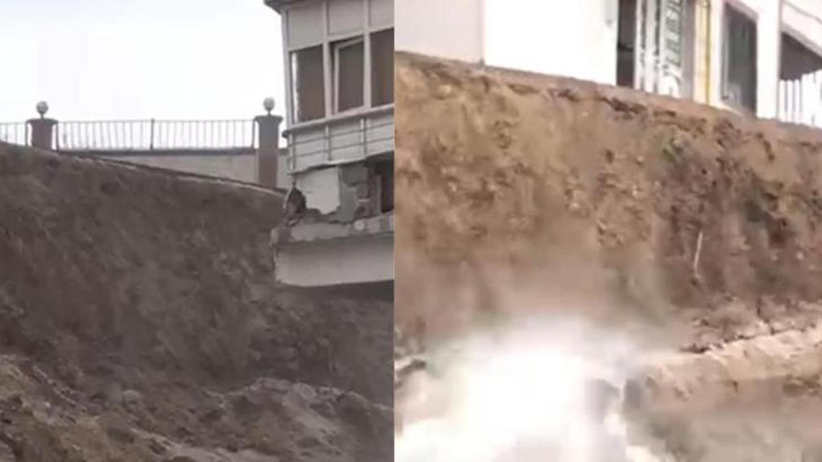 Şanlıurfa'da istinat duvarı çöktü! Binada mahsur kalanlar kurtarıldı