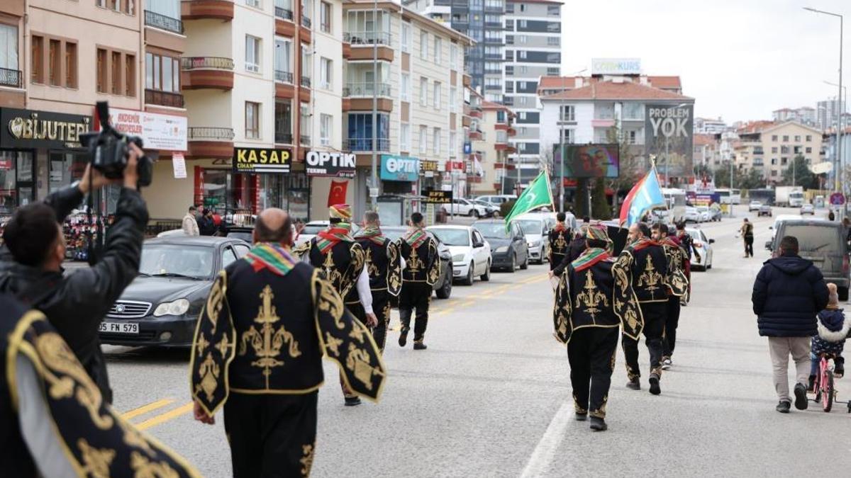 Ankara'da yürüyüşü yapıldı: Bin yıllık gelenek canlandı