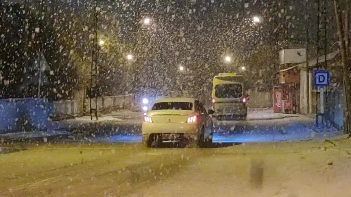 Van'da lapa lapa kar yağıyor