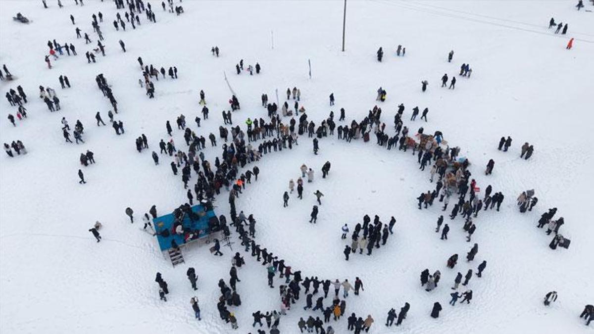 Bayburt’un 2 bin 400 rakımlı Aydıntepe Yaylası’nda kış festivali coşkusu