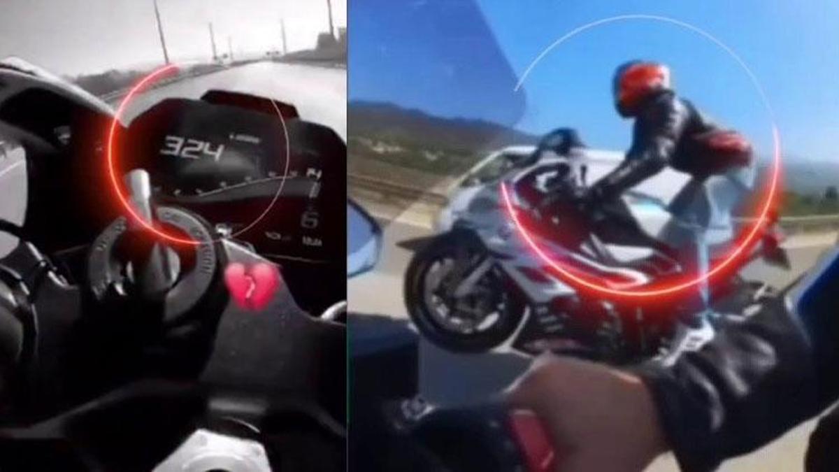 Otobanda 324 Km hızla ölüme meydan okudu