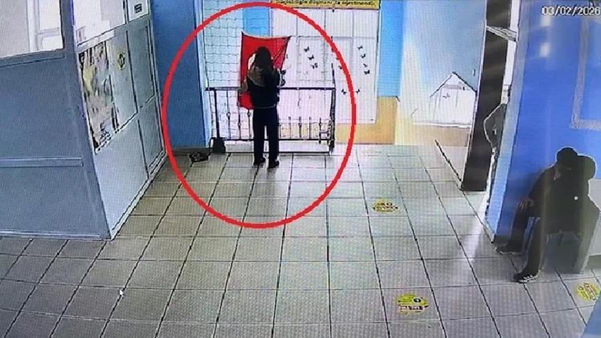 Diyarbakır’da 5’inci sınıf öğrencisinin 'bayrak' hassasiyeti kamerada