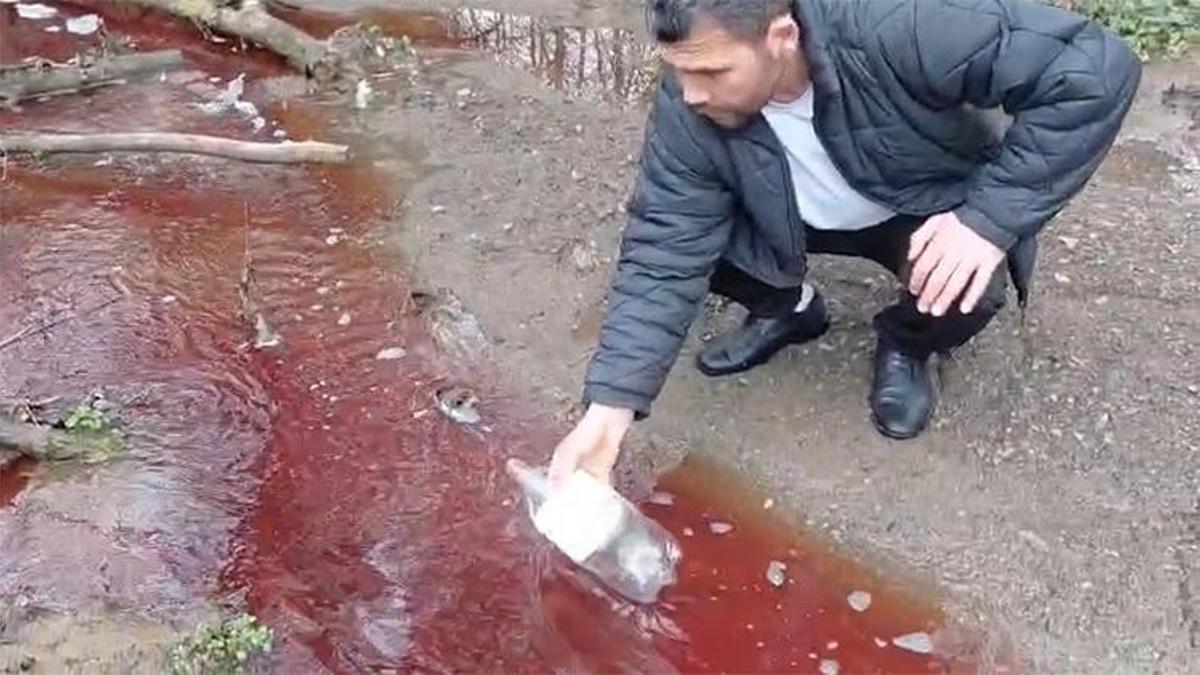 İstanbul'da tedirginlik yaratan görüntü! Rengi kırmızıya döndü