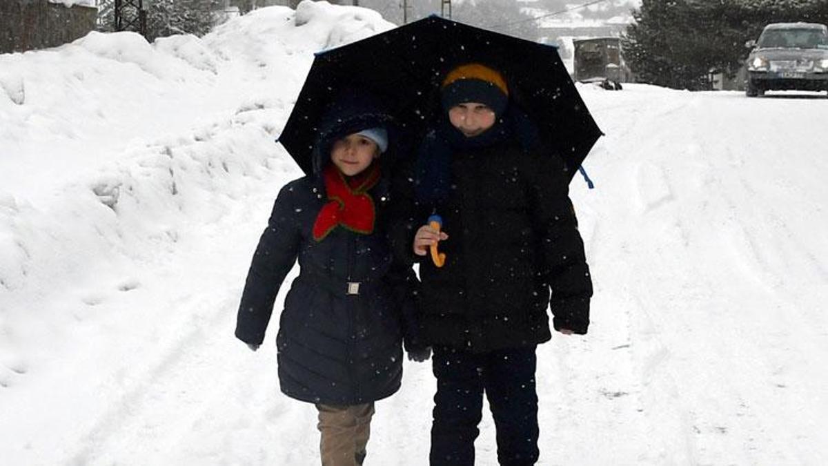 Van'ın Çaldıran ilçelerinde eğitime kar engeli