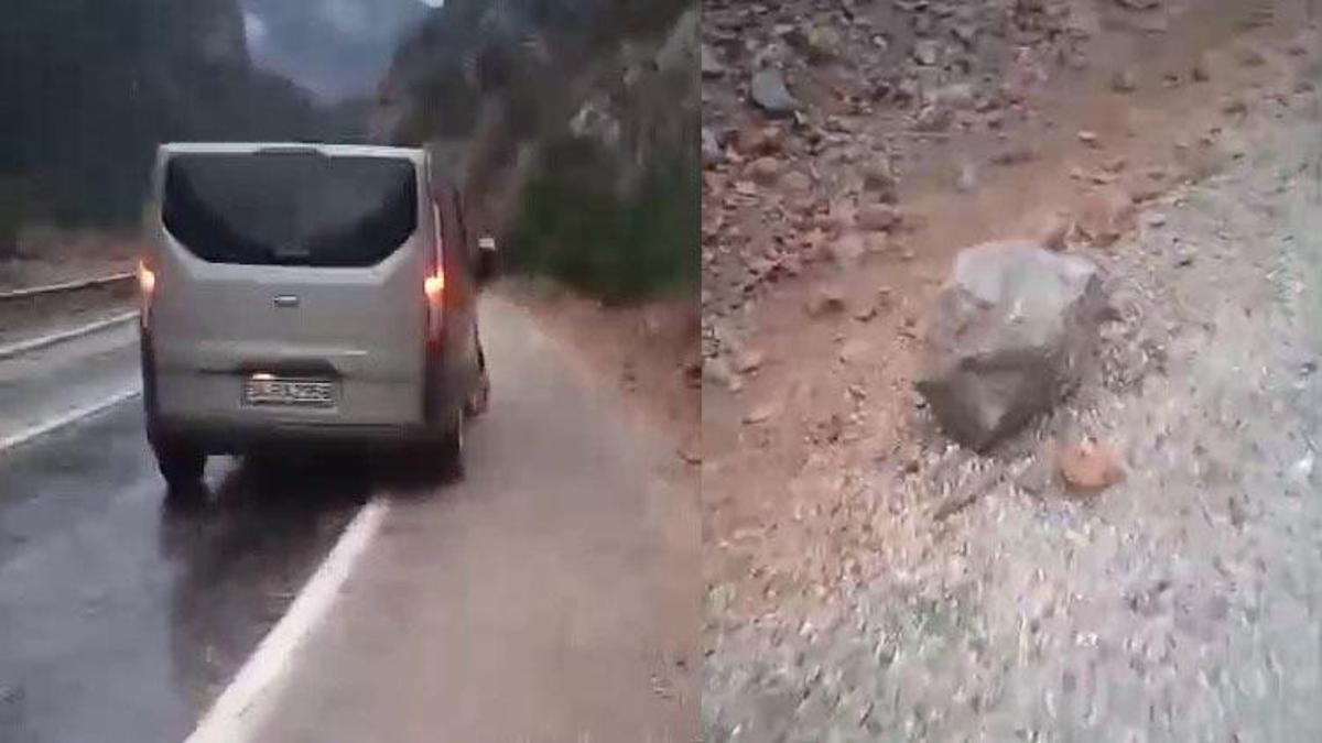 Yine aynı yer: Adana'da 4 öğretmene mezar olan Tırtat mevkiinde kayalar düşmeye devam ediyor