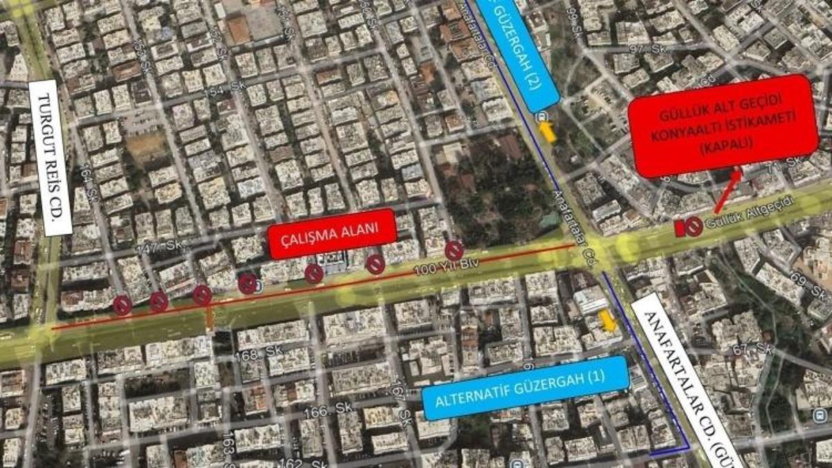 Antalya'da yarın kapanıyor: Trafiğe çözüm için 1 gün sürecek