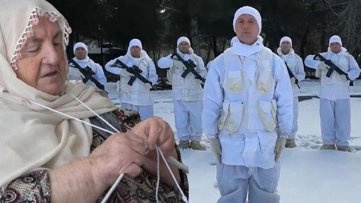 Sabahat teyzenin ördüğü 400 bere Mehmetçik’in yüreğini ısıttı