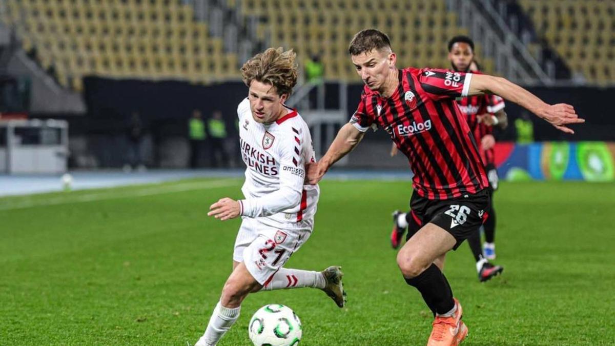 Samsunspor Avrupa'da avantajı kaptı